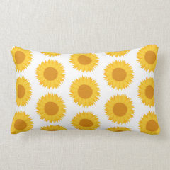 Sunflowers. Throw Pillow