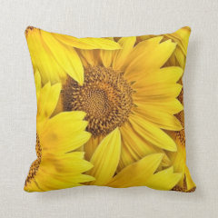 Sunflowers Throw Pillow Pillows