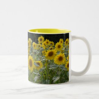 Sunflowers Two-Tone Coffee Mug