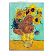 Sunflowers, Van Gogh Greeting Card