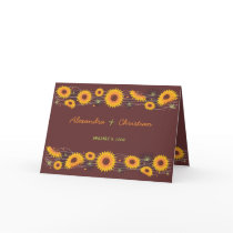 Sunflowers Wedding Invitation Announcement Card 2
