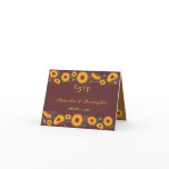 Sunflowers Wedding Invitation RSVP Card