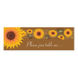 Sunflowers Wedding Party Table Place Card