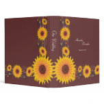 Sunflowers Wedding Planner Album 4 Binder