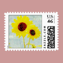 Sunflowers Whimsy stamps