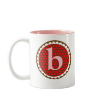 Sunflowery Flair Red- B Coffee Mug
