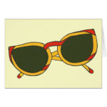 Sunglasses in yellow and red Cards cards