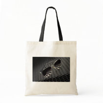 Sunglasses on grid background canvas bags