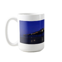 Sunglow Pier Night Stars Daytona Beach Mug