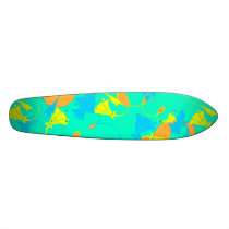 Sunkissed Flowers - Turquoise Skate Decks
