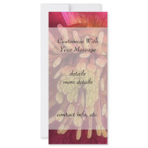 Sunlight In The Hellebore Garden Rack Card Design