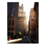 Sunlight Through Skyscrapers, New York City Postcard