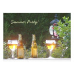 Sunlit beer party invitation