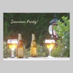 Sunlit beer party invitation invitations