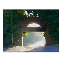 Sunlit Bridge Post Card