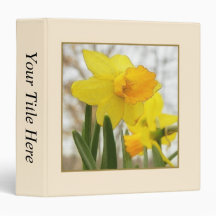 Sunlit Daffodils Binder