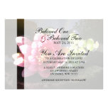 Sunlit Pink Water Lily Personalized Invitations