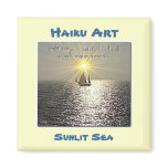 Sunlit Sea Haiku Art Magnet