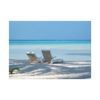 Sunloungers Gallery Wrap Canvas