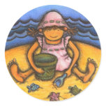 sunny baby round sticker