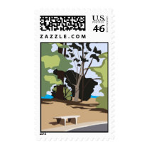 Sunny Bench Postage stamps