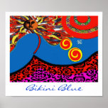 Sunny Bikini Blue ~ Print / Poster