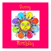 Sunny Birthday - Poster (fuschia) posters by noobeegin Sunny Birthday - Poster (fuschia) posters