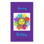 Sunny Birthday Series #5 Business Card Template