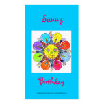 Sunny Birthday Series #6 Business Card Template