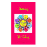 Sunny Birthday Series #7 Business Card