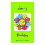 Sunny Birthday Series #8 Business Card Templates