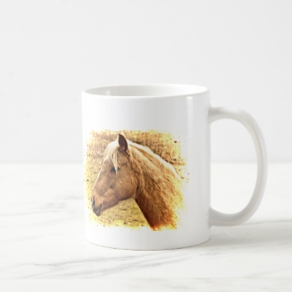 Sunny Blonde and Brown Horse Animal Mug