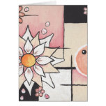 Sunny Blush Abstract Design cards