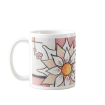 Sunny Blush Abstract Design Mugs