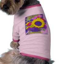 Sunny Bouquet Pet T-shirt pet clothing by lizadeyphoto Sunny Bouquet Pet T-shirt pet clothing