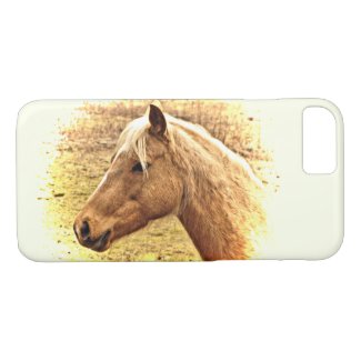 Sunny Brown and Gold Horse Animal iPhone 7 Case