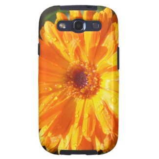 Sunny Calendula Raindrops Galaxy S3 Covers