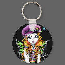 "Sunny" Candied Butterfly Rainbow Fairy Keychain