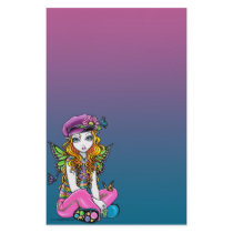 "Sunny" Candied Butterfly Rainbow Fairy Stationery