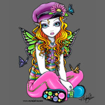 "Sunny" Candied Butterfly Rainbow Fairy Tank Top t-shirts