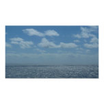 Sunny Caribbean Sea Blue Ocean Poster