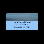 Sunny Caribbean Sea Return Address Label