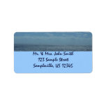 Sunny Caribbean Sea Return Address Label