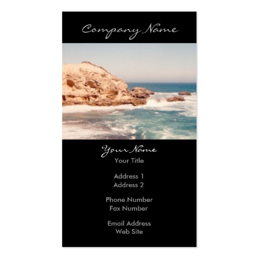 Sunny Cliff Photo Business Cards