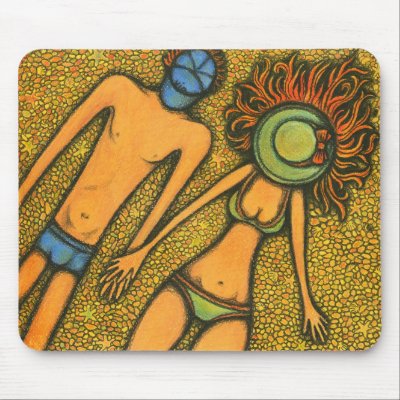 Sunny Couple Mouse Pads by VioDeSign