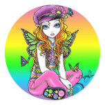 "Sunny" Cute Rainbow Butterfly Fairy Stickers