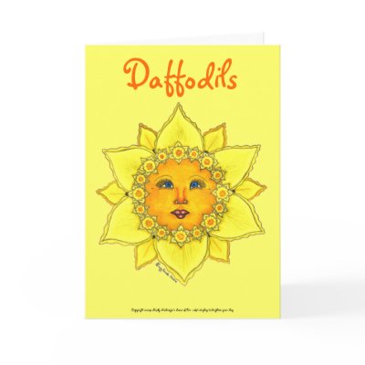 Sunny Daffodil - Greeting Card (Mother's Day) by noobeegin