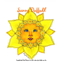 Sunny Daffodil  - Ladies T-shirt (yellow)