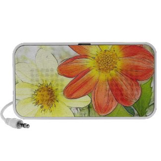 Sunny Dahlias doodle