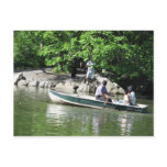 Sunny Day At The Lake In Central Park Post Card